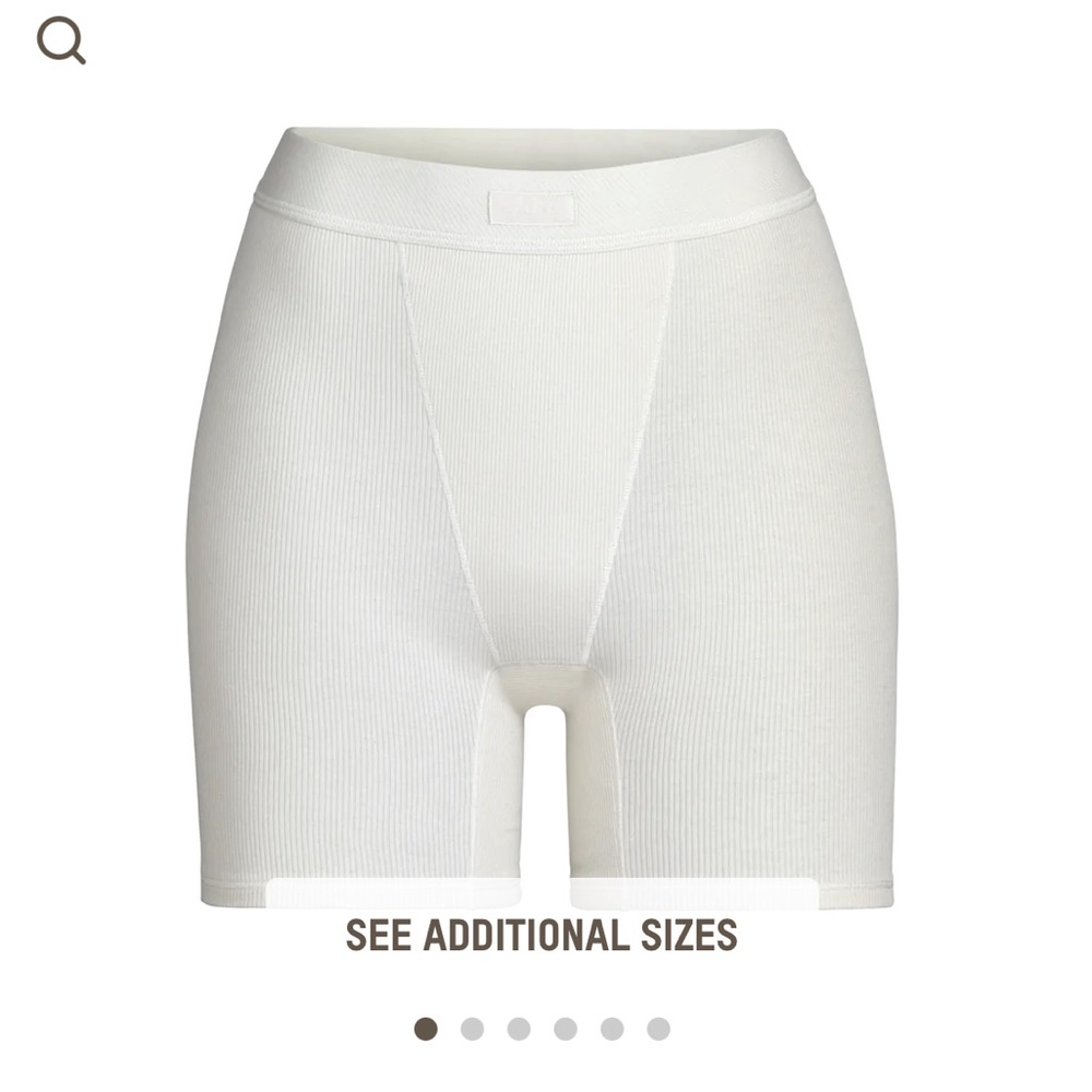 Skims cotton rob boxer (bone) XL - brand new